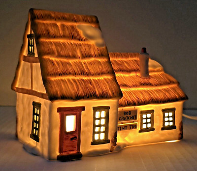 Department 56 ''The Cottage of Bob Cratchit and Tiny Tim'' #65005 (Lights tested!)