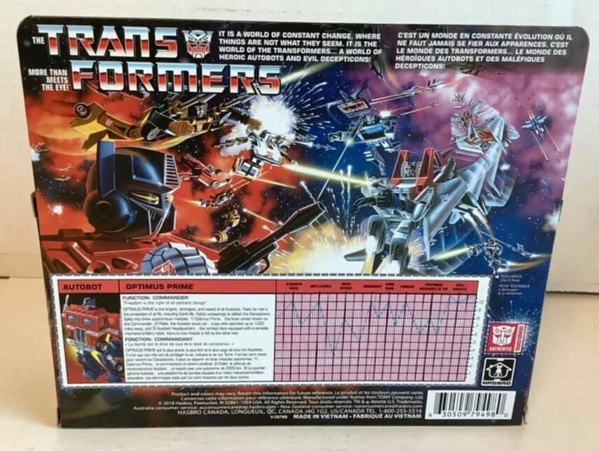 NEW Hasbro E5003 Transformers Vintage G1 OPTIMUS PRIME Action Figure Autobot - Image 2 of 3