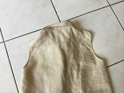 Robe MARK & SPENCER En Lin Naturel – Taille L/XL, Style Chemisier, Occasion