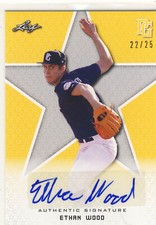 ETHAN WOOD 2020 Leaf Perfect Game PG Yellow AUTO /25 LOUISVILLE