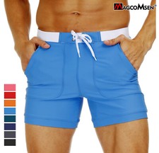 Men's Swim Trunks with Mesh Liner Quick Dry Beach Shorts Summer Surfing Bathing