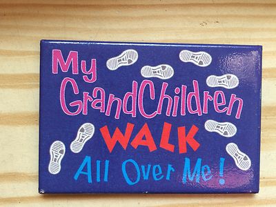 MEINE ENKELKINDER LAUFEN ÜBER MICH! Neuheit Kühlschrankmagnet 3''x2''