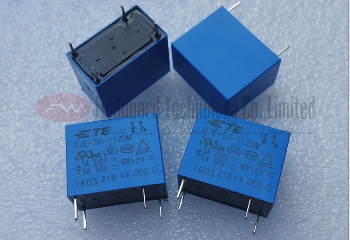 OJE-SS-112DM OJE-SH-112DM SPST Power Relay 5A 12VDC 4 Pins x OJE-SS-112DM OJE-SH-112DM SPST Power Relay 5A 12VDC 4 Pins x