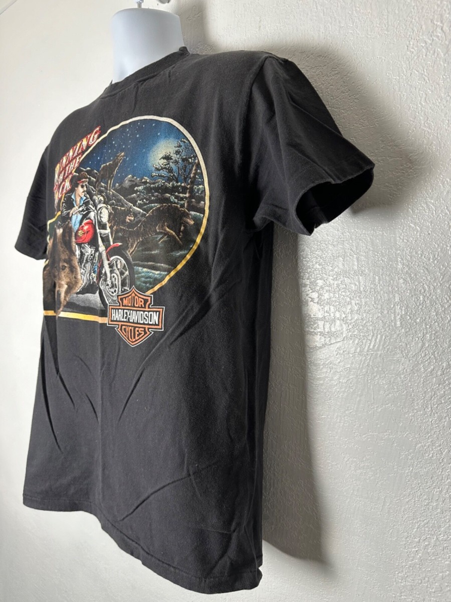 Vintage 90's USA Single Stitch Harley Davidson “Running With