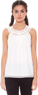 Janis Top Ausschnitt Off-White L  JAN36