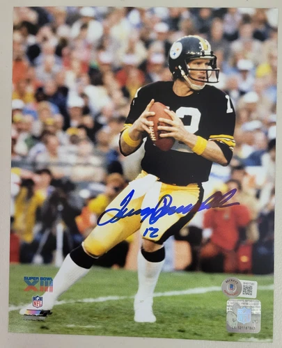 Terry Bradshaw Signed Pittsburgh Steelers 8x10 Photograph Beckett Autograph