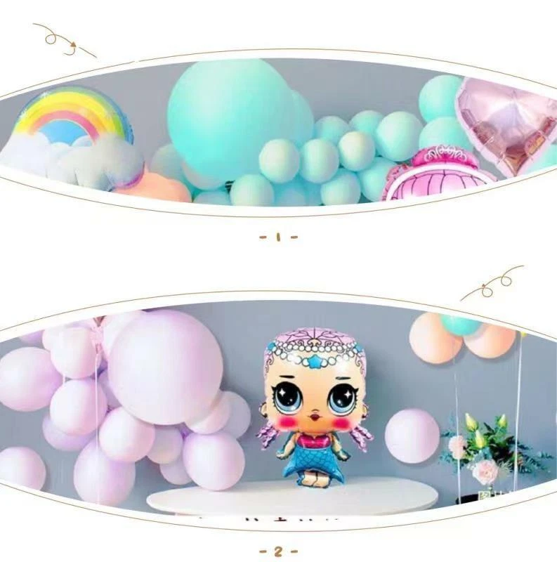 57 piezas Globos Tema Princesa Feliz Cumpleaños Suministros de Fiesta Princesa Fiesta Decoración Foto 3 de 4