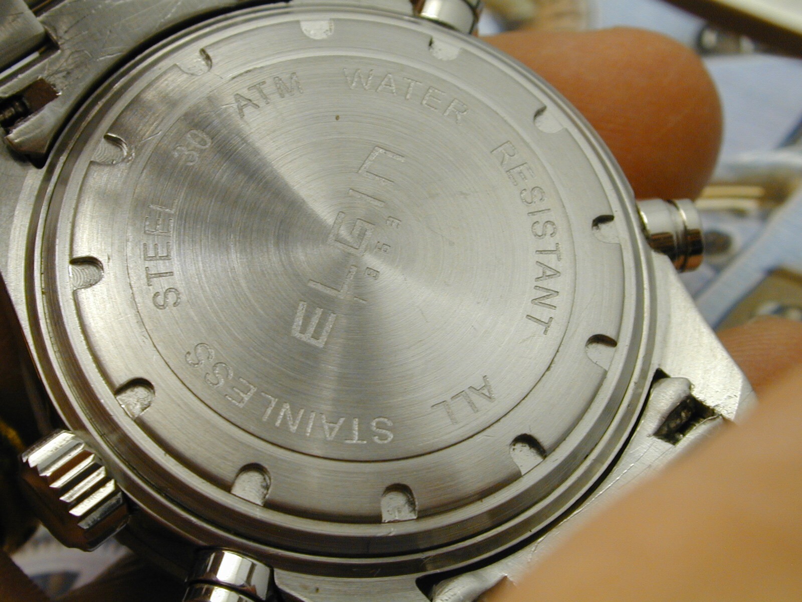 ELGIN SPLIT SECOND CHRONOGRAPH ALL STAINLESS STEE… - image 6