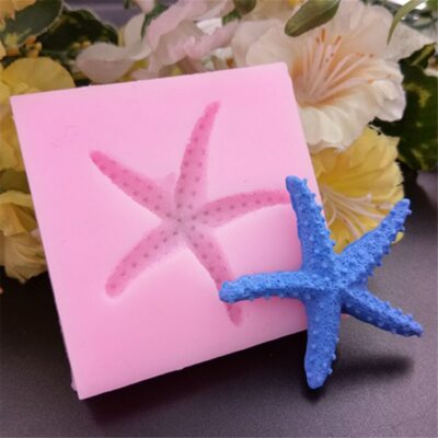 MEERESMUSCHEL SEESTERN 3D Silikon Fondant Kuchen Topper Form Form Schokolade Muschel 3
