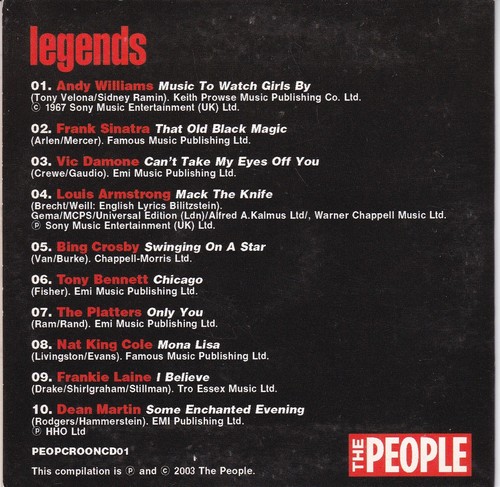 LEGENDS Frank & Friends ( THE PEOPLE Newspaper CD ) - Bild 2 von 3