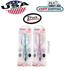 4 In 1 Foot Care Stone Callus Brush Pumice Scrubber Pedicure Exfoliate 2 Pack
