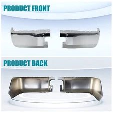 Rear Bumper End Cap Set For Toyota Tundra 2014-21 Bumper Extension Chrome