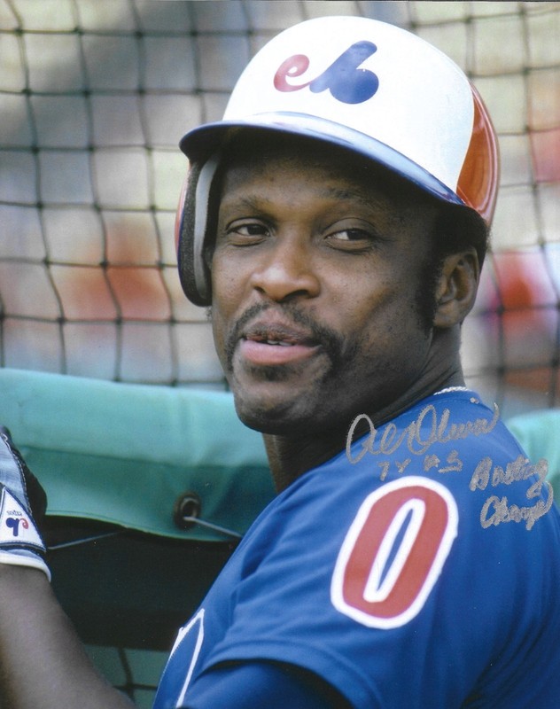 BLOWOUT Al Oliver Signed Montreal Expos 8x10 w/ 82 NL Batting Champ