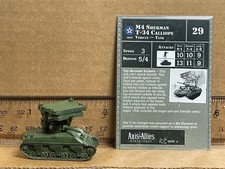 Axis Allies Miniatures M4 Sherman Calliope WWII USA w/ Unit Card