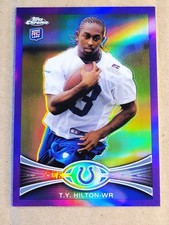 2012 Topps Chrome - T.Y. Hilton #168 Purple Refractor /499 (RC)