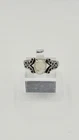 Vintage Art Deco Style White Cameo Ring Sterling Silver Size 8