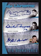 2015-16 Leaf Ultimate Six Signatures Auto Hull Moore Schmidt Gadsby Lindsay 3/4