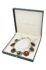 Seaman Schepps x Bettina's Flowers 18K Gold Multistone Carved Flower Necklace — photo 8