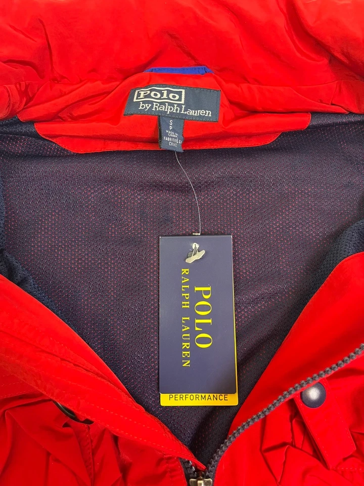 Polo Ralph Lauren Alta Tecnología Bloqueado de Color Utilitario Carga Bolsillo Capucha Chaleco Pequeño Nuevo con Etiquetas Foto 3 de 4