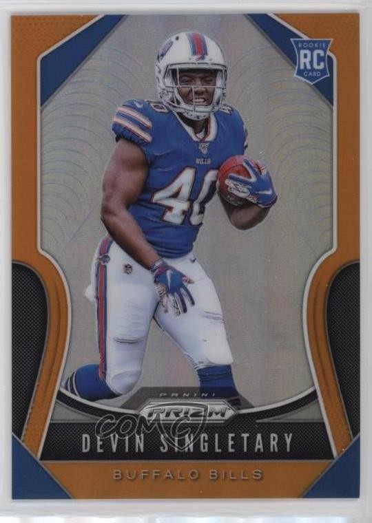 2019 Panini Prizm Rookies Orange Prizm 97/249 Devin Singletary #335 1bl0
