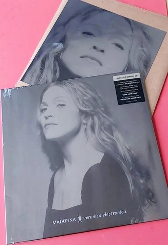 MADONNA - VERONICA ELECTRONICA - SILVER VINYL ALBUM + LITHOGRAPH - NEW / SEALED