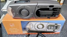 BROOKSTONE 4-in-1 Security Travel Mate AlarmClock Motion Detector Light