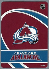Colorado Avalanche Jersey & Team Logo NHL Hockey MasterPieces Playing Card