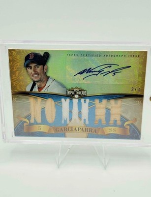 Nomar Garciaparra 2013 Topps Triple Threads Jersey & Bat Relic AUTO #TTAR-NG1 /3
