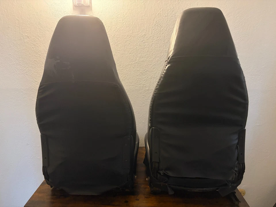 1985-1995 Porsche Sport сиденья 911 928 944 930 968 полный черный кожаный - Изображение 2 из 4
