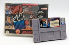Nintendo 1993 Super Slam Dunk Game Pak in Keep Case for SNES (Untested)