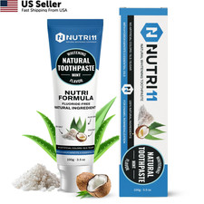 Nutri 11 Natural Whitening Toothpaste Fluoride-Free 3.5 Ounce Pack of 1