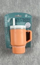Infantino Training Cup For Toddler My 1st Tumbler Orange/white 9 FL Oz. 6m