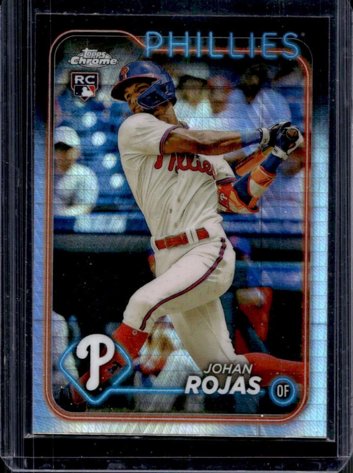 2024 Topps Chrome Johan Rojas RC Prism Refractor Rookie #273 Phillies