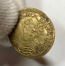 Raro 1744 Queen Anne Sun in Splendore Norimberga Jeton di Magnus Gottlieb Runner