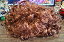 WEST BAY RED SYNTHETIC HEAT-RESISTANT BOUNCE CURL WAVE SUPERTEXTURIZED WIG