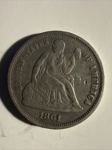 1861 Seated Liberty Dime, Civil War Date