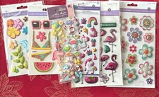 #611 - RARE SUMMER PUFFY 3D STICKERS - RARE VARIETY