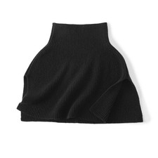 Solid Color Poncho Scarves Cashmere Knitted Cape 100% Wool Pullover Scarf +