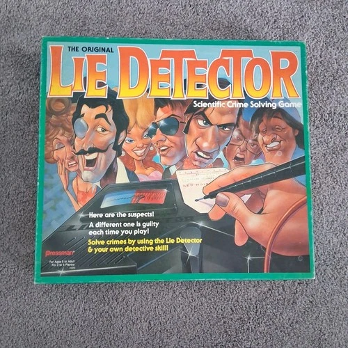 Vintage The Original Lie Detector Game 1987 Pressman Mattel
