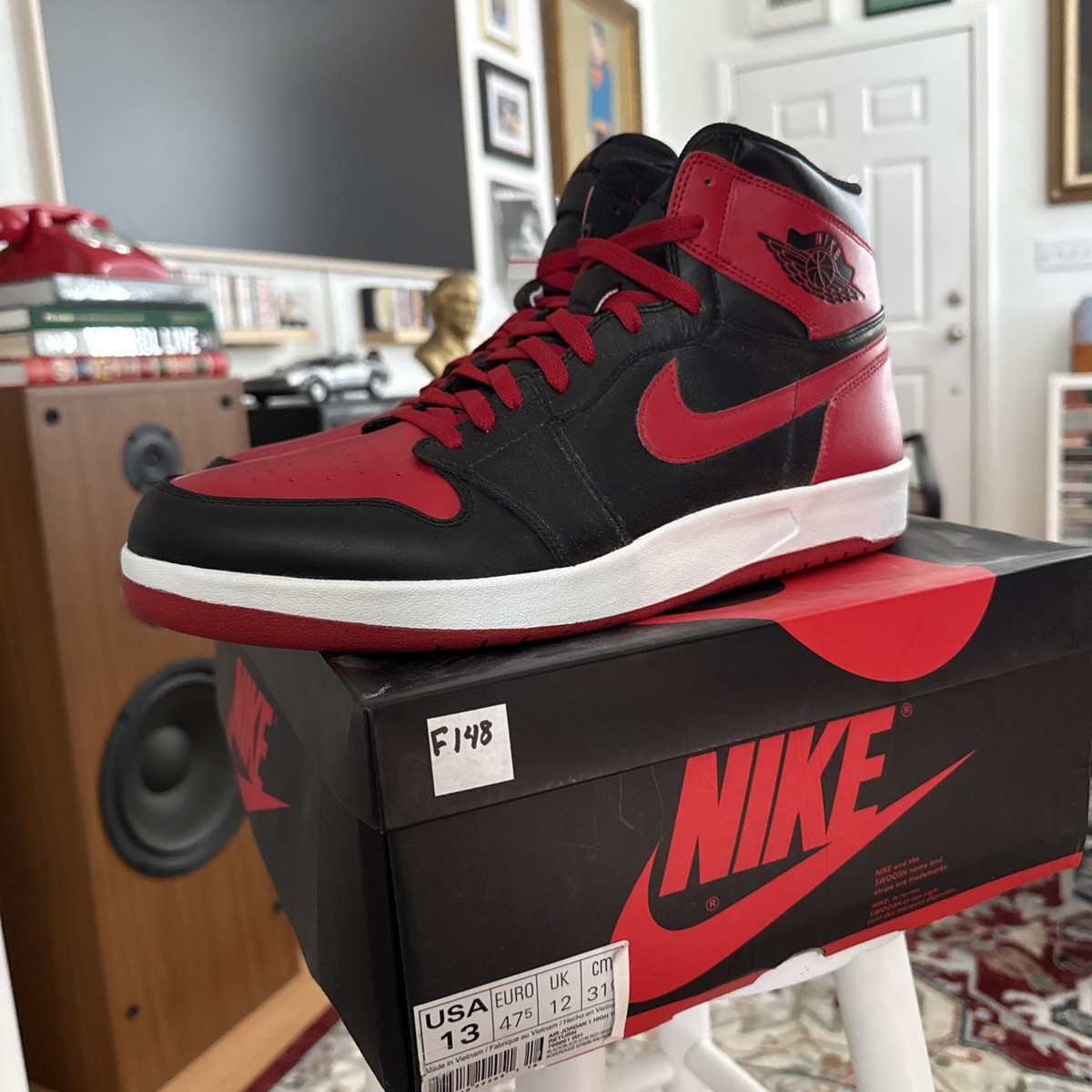 Nike Air Jordan 1 High Bred AJ1 1.5 The Return Supreme Banned 