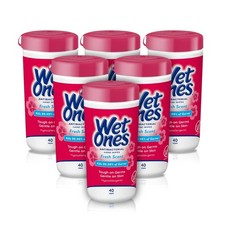 Wet Ones Antibacterial  Hand Wipes,  Fresh Scent Wipes Antibacterial Wipes 6 pack