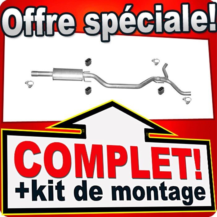 Silencieux intermédiaire Opel Vectra C 2.2 3.2i hayon berline échappement