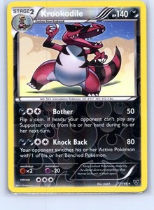 Krookodile 71/146 XY Base Set Reverse Holo Rare