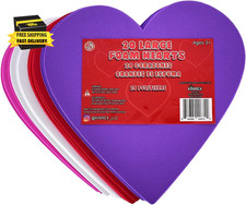 Valentine'S Day Foam Hearts Multicolor Large Foam Heart Shapes for Girlfriend,