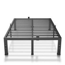 King Size Bed Frame - 14 Inches Heavy Duty Metal Platform Bed Frame No Box Sp...