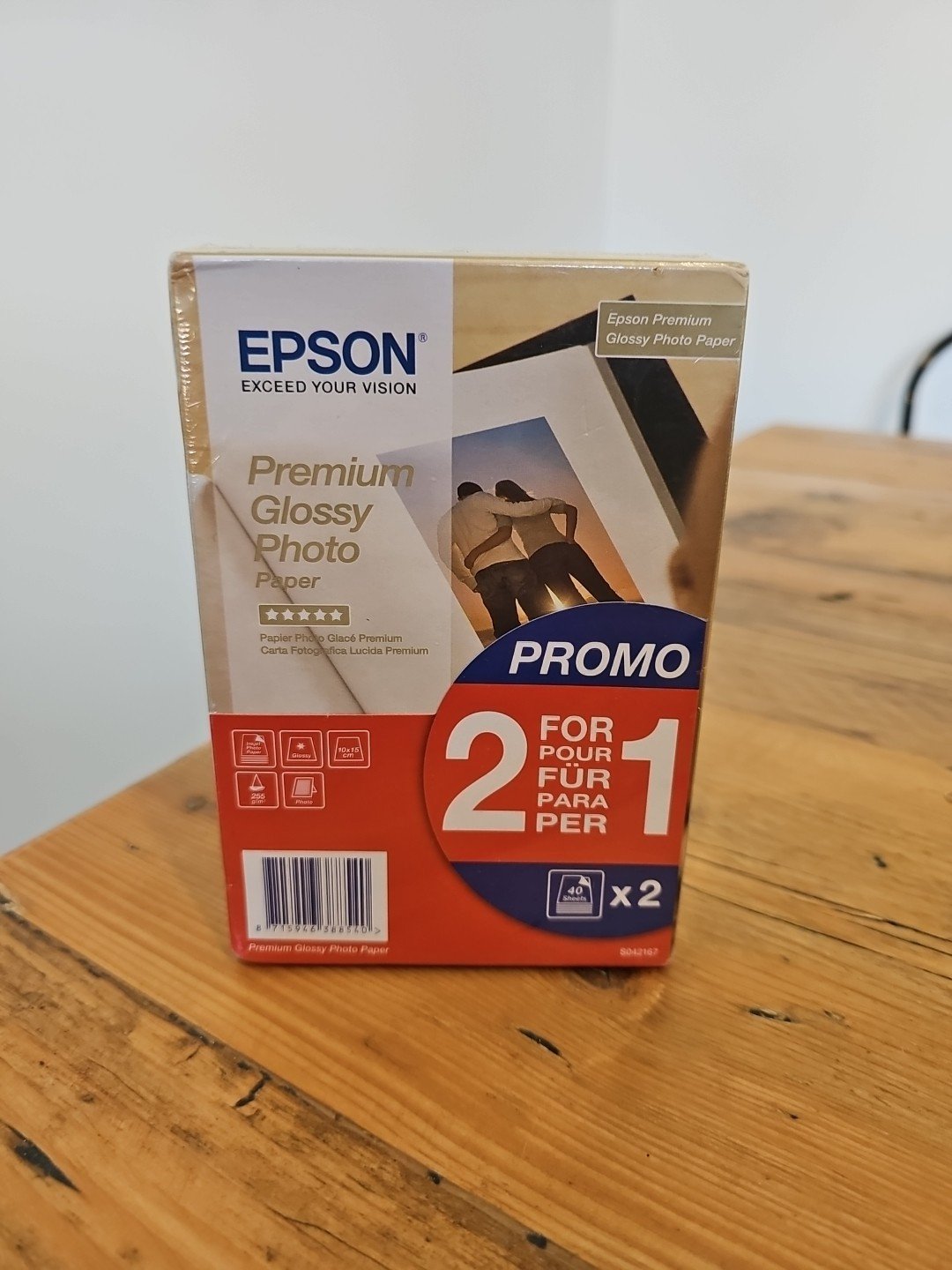 EPSON Premium glossy photo paper inkjet 255g/m2 (A6 paper 100x150mm) 2x40 sheets