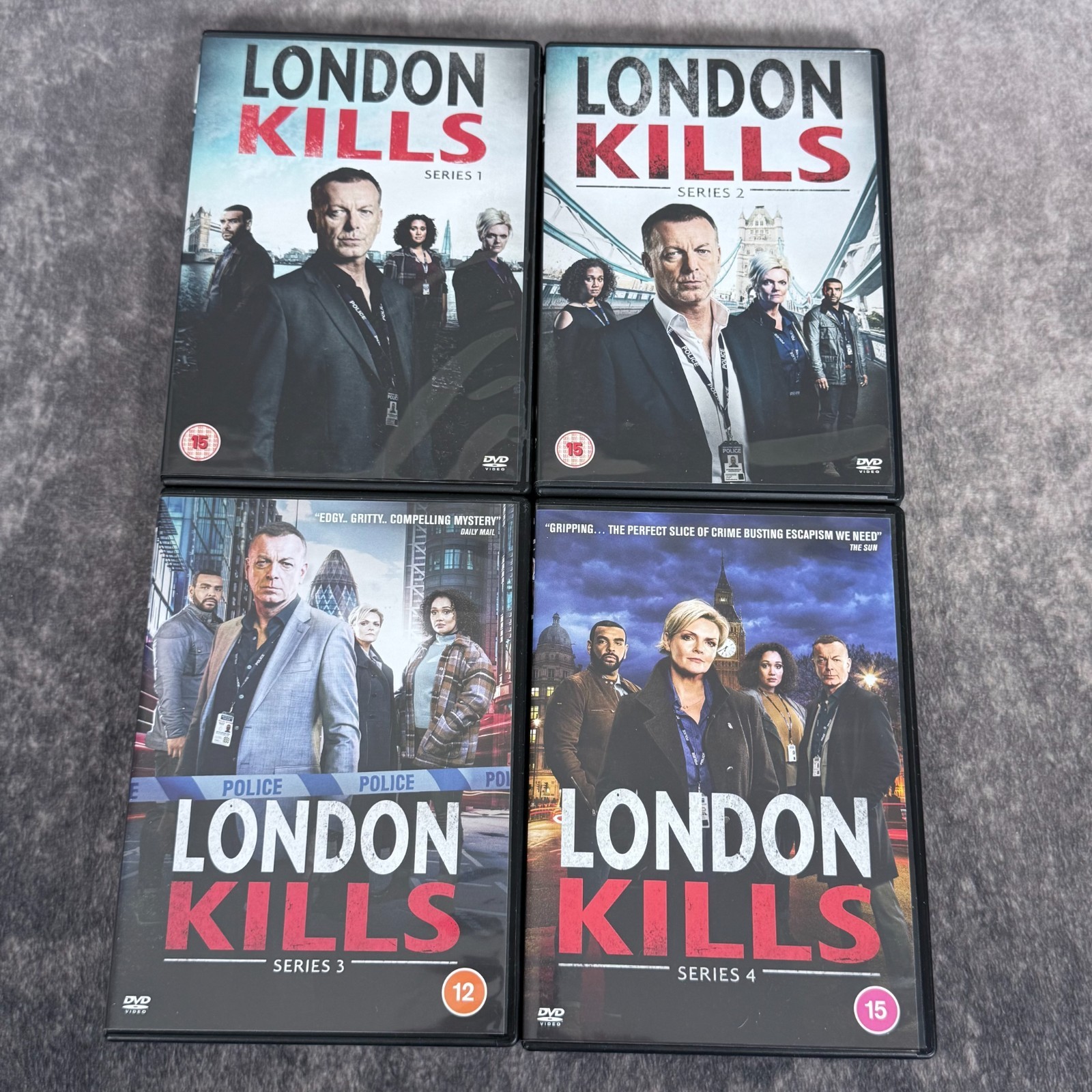London Kills Series 1-4 DVD Set Bundle - Police Crime Drama All Episodes