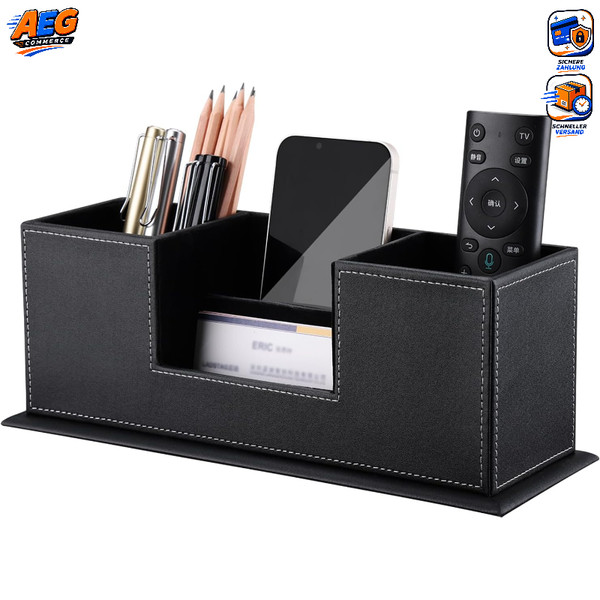 Schreibtisch Organizer Multifunktional Stiftehalter Stiftebox Schwarz FüR BüRo-image