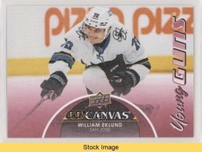 2021-22 Upper Deck Series 2 UD Canvas Young Guns William Eklund Rookie RC READ