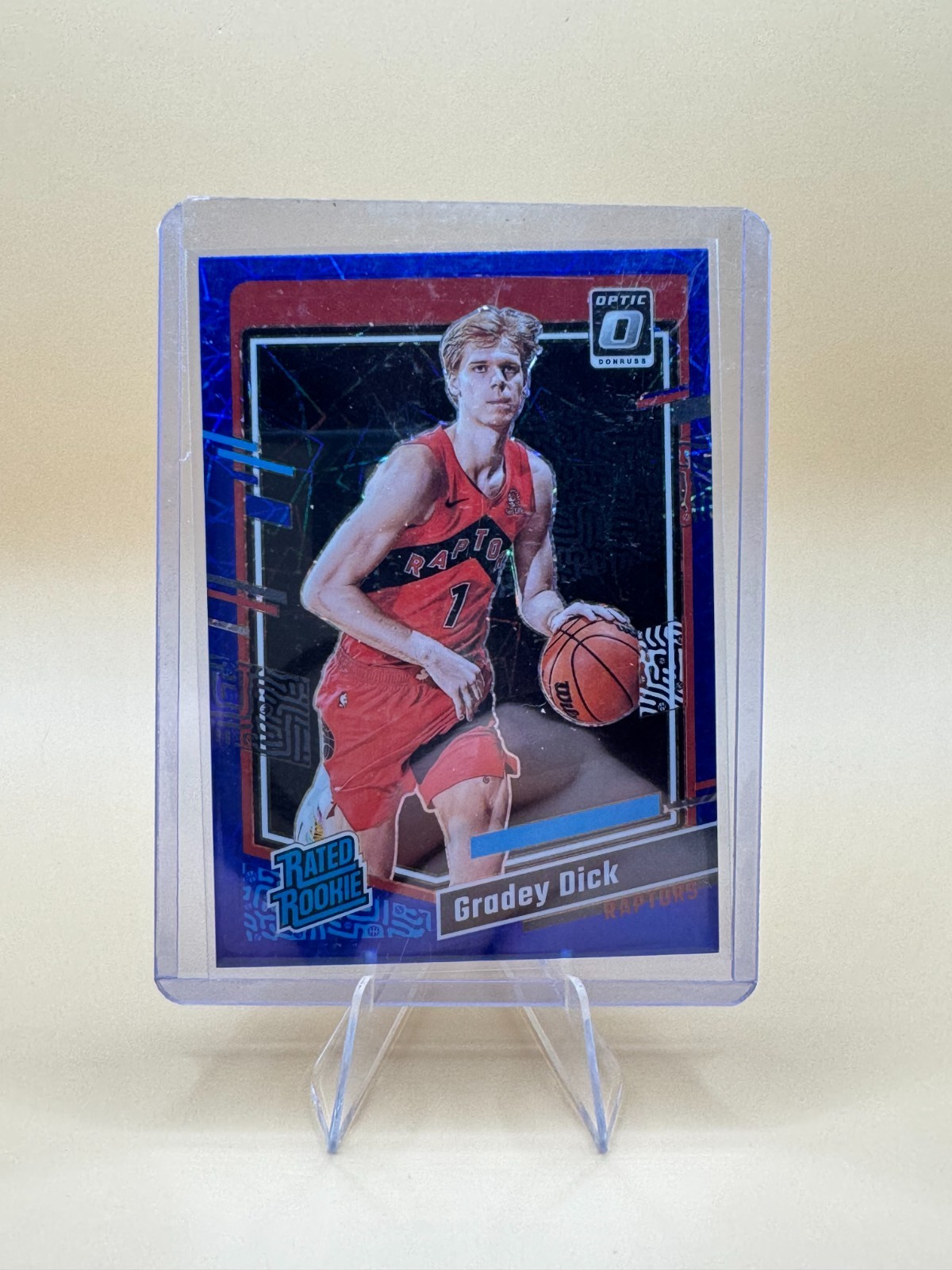 2023-24 Panini Donruss Optic - Gradey Dick #212 Blue Velocity Prizm (RC) - TOR